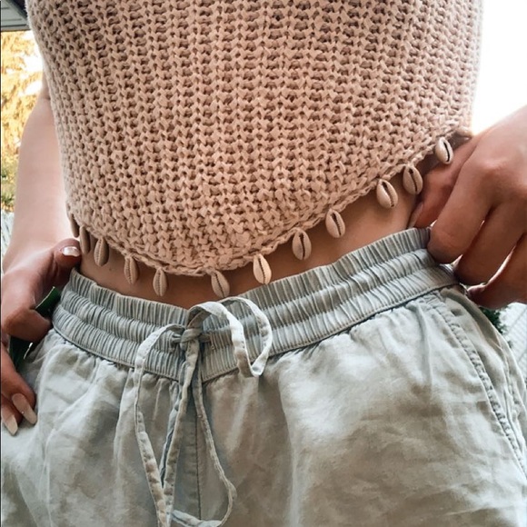 Blue string up shorts✨🌼 - Picture 3 of 3